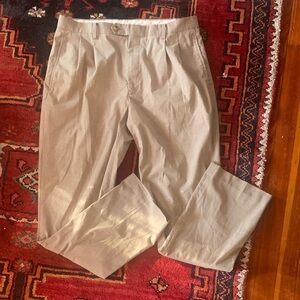 Men's Tan dress Pants 34x32 50% viscose
